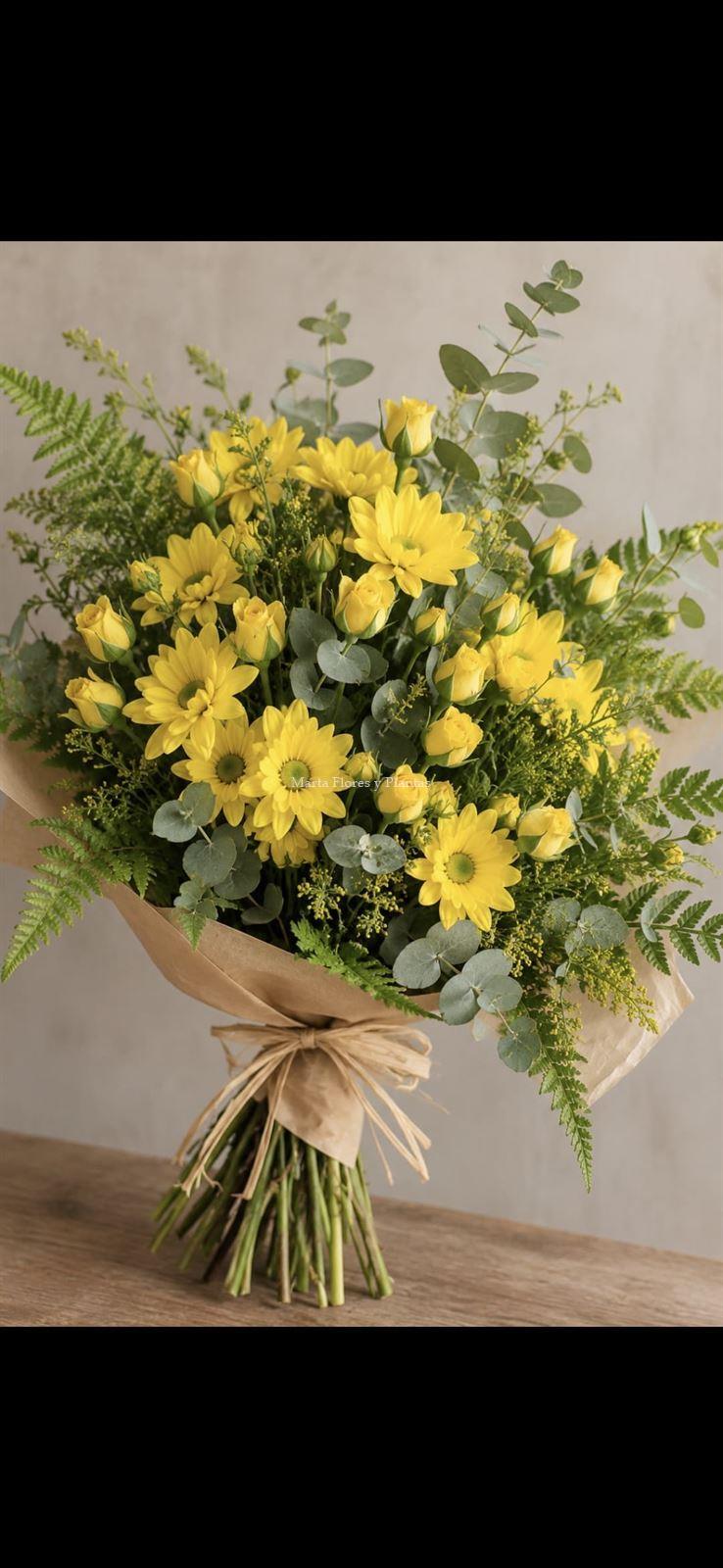 Bouquet de Flores amarillas - Imagen 1