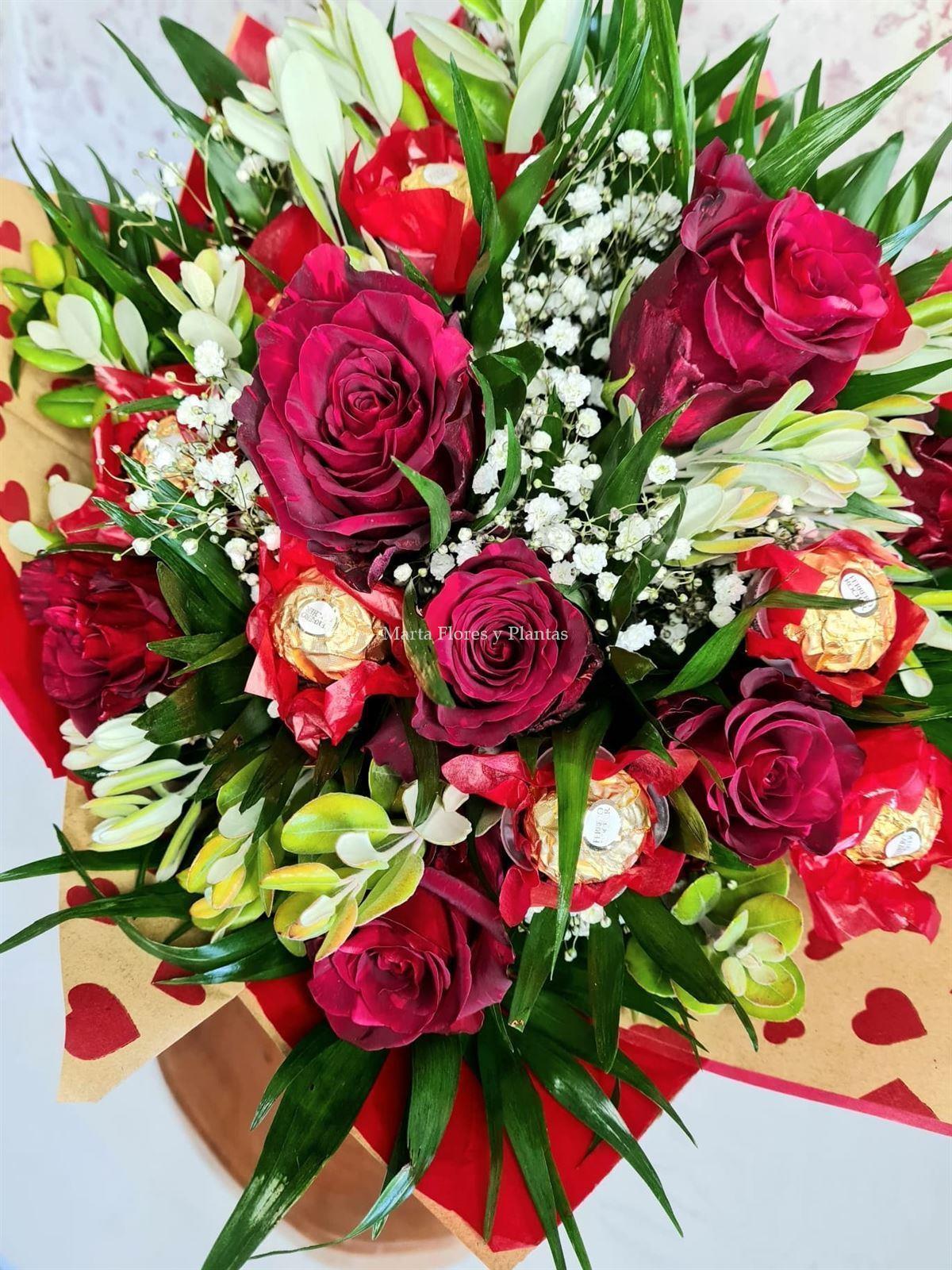 BOUQUET VENECIA con Ferrero Rocher - Imagen 4