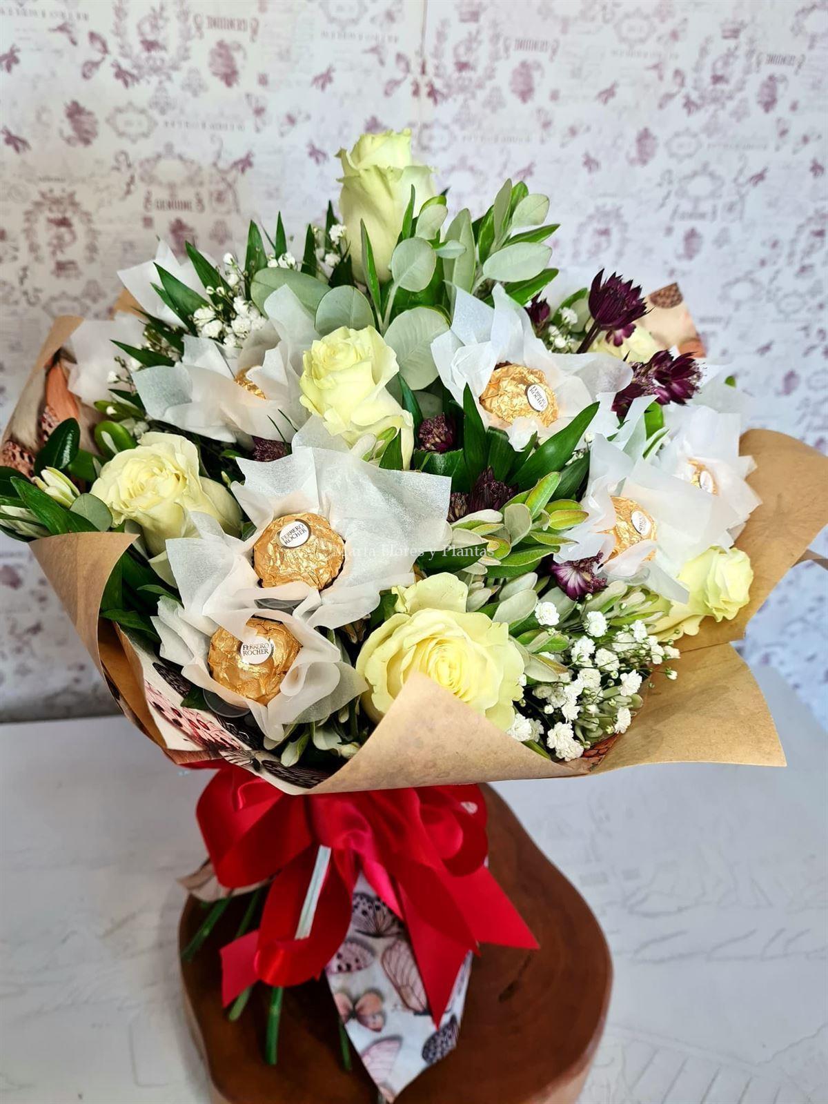 BOUQUET VERONA con Ferrero Rocher - Imagen 4