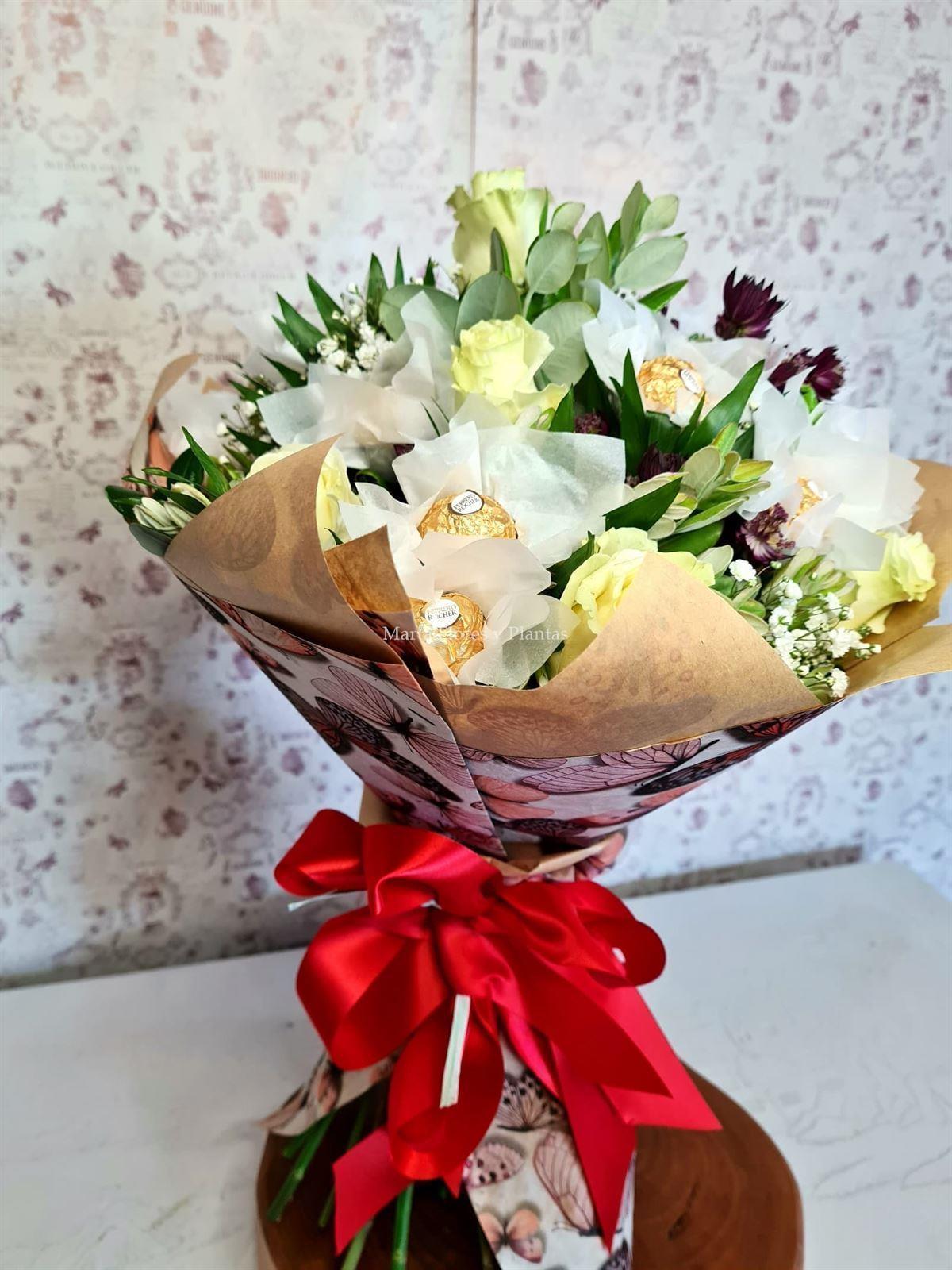BOUQUET VERONA con Ferrero Rocher - Imagen 5