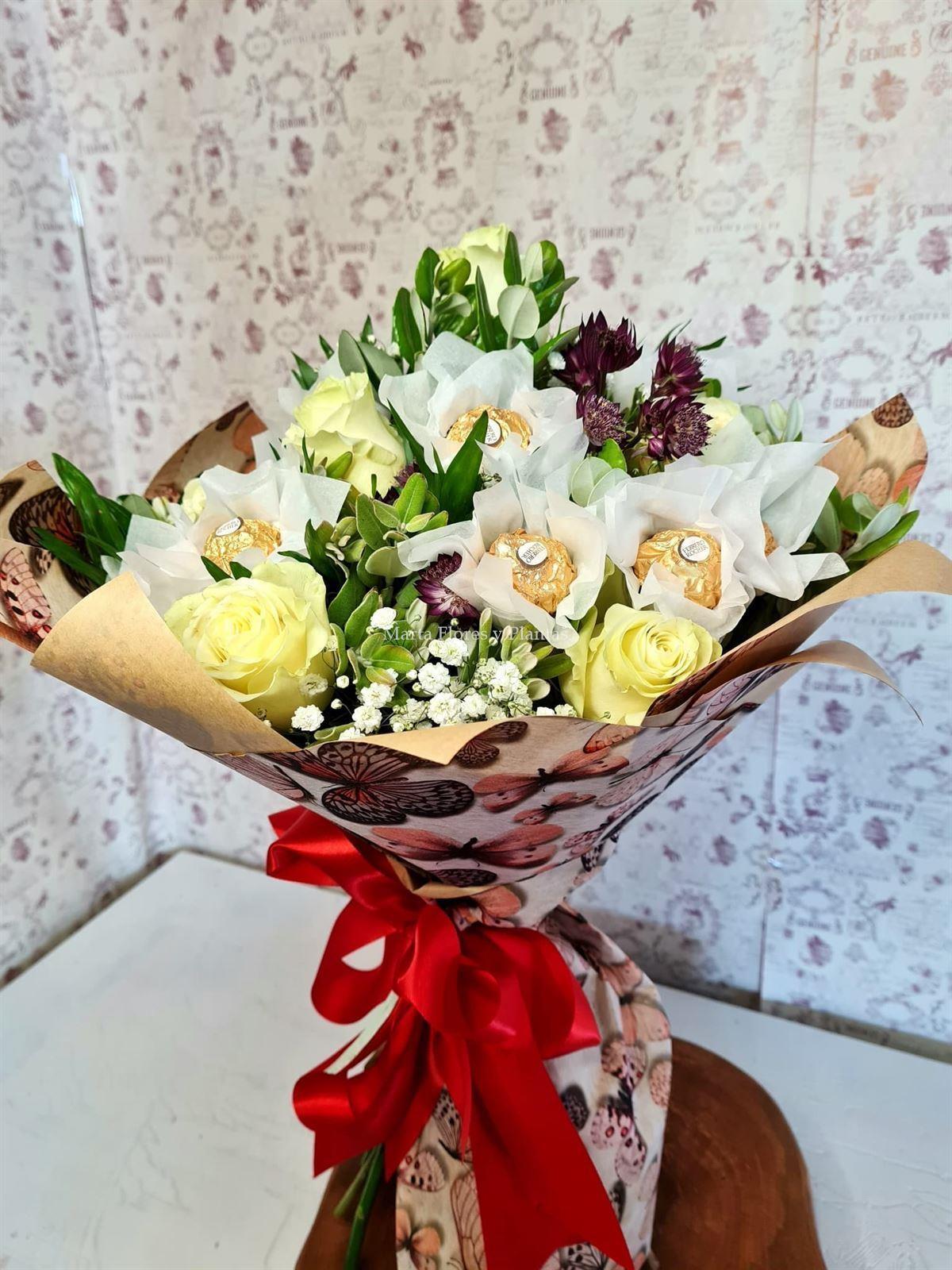 BOUQUET VERONA con Ferrero Rocher - Imagen 6
