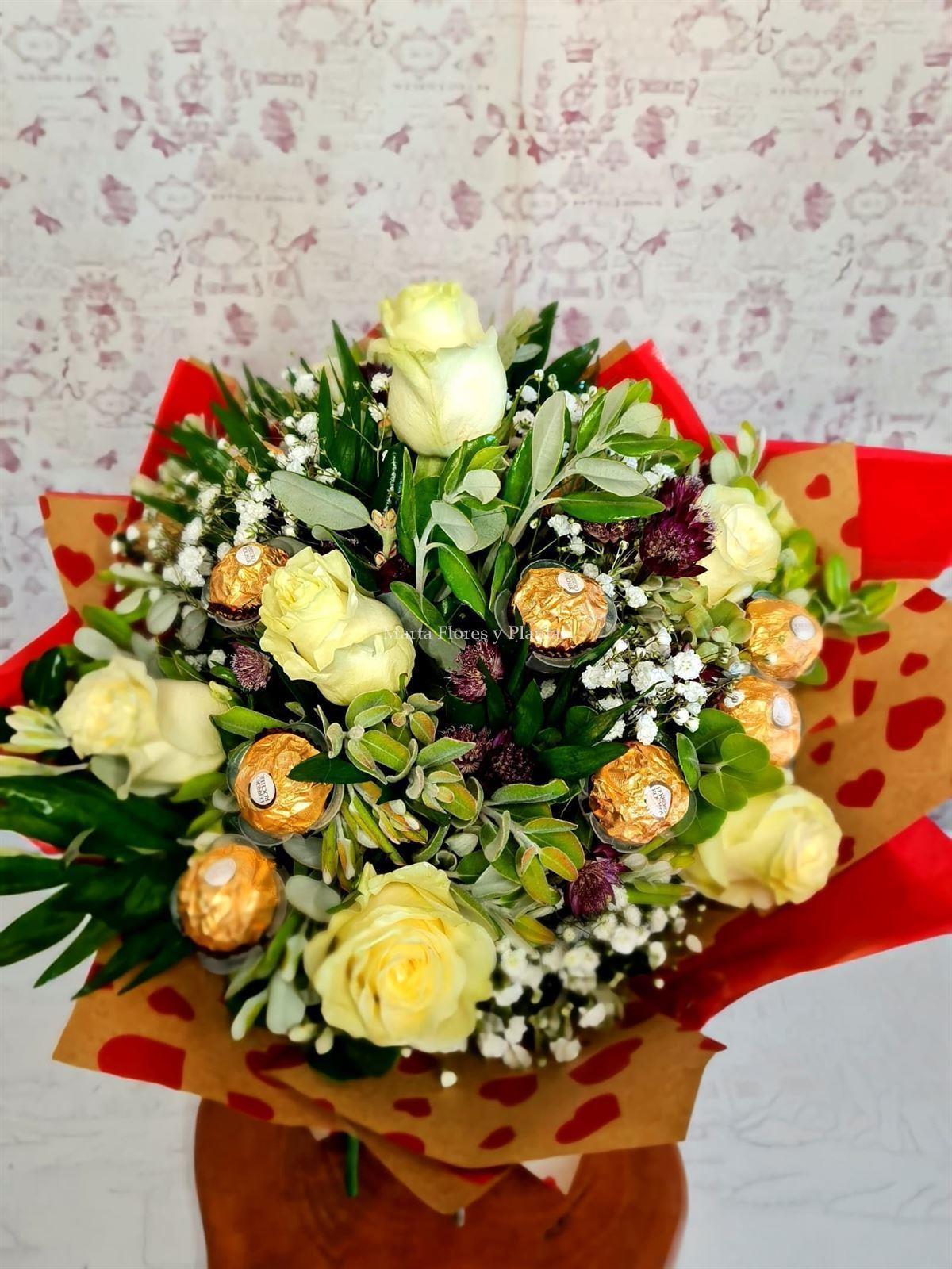 BOUQUET VERONA con Ferrero Rocher - Imagen 7
