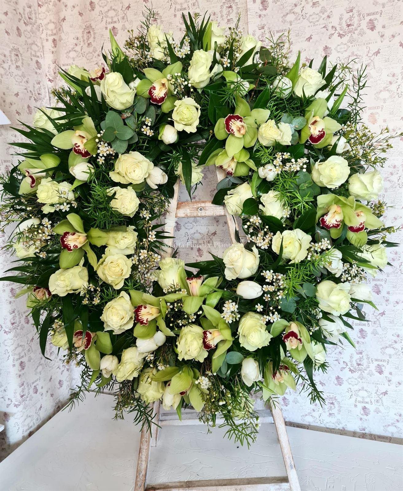 Corona de suelo de Rosas y Cybidium - Imagen 2